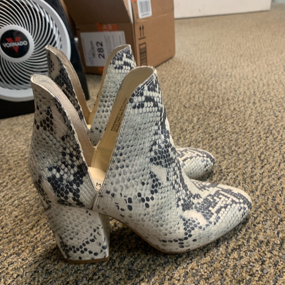 Steve Madden Cedar Booties - snake skin
